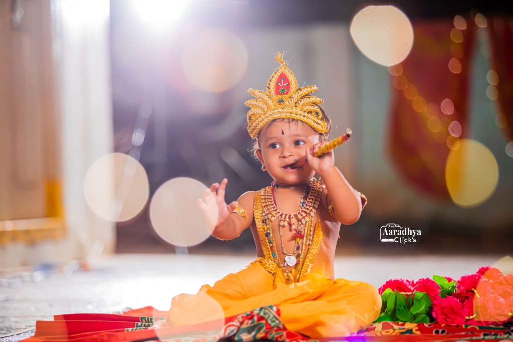 Little Krishna Flute Pre-Birthday Shoot
