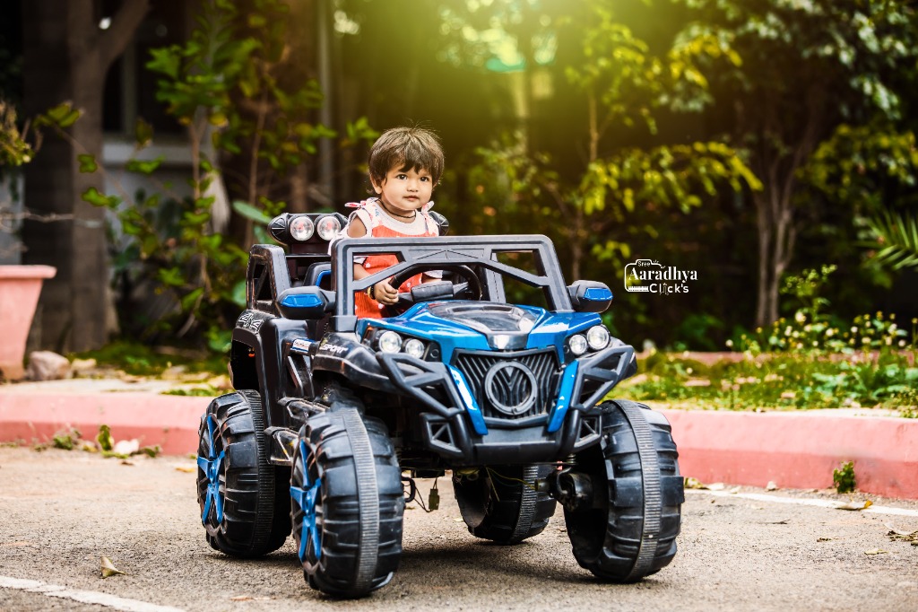 Toddler Blue Toy Jeep Adventure