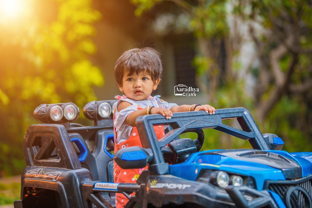 Toddler Blue Toy Jeep Offroad
